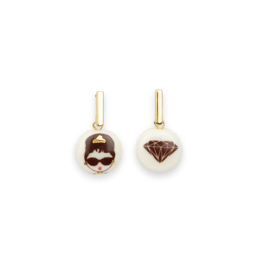 Pendientes Audrey barra acero