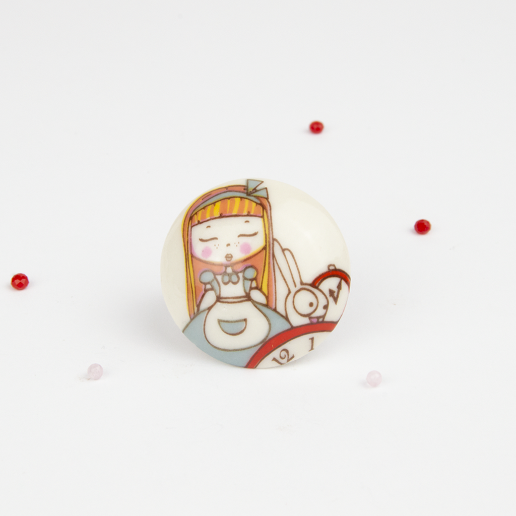 Anillo Alicia acero