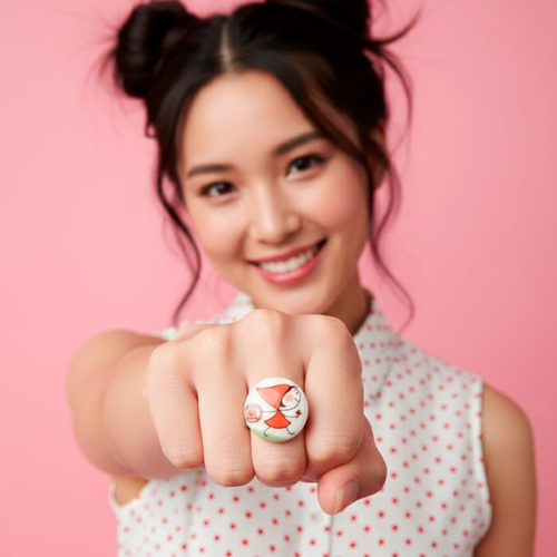 Anillo Caperucita feliz