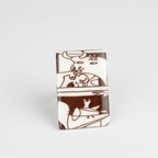 Anillo Guernica rectangular