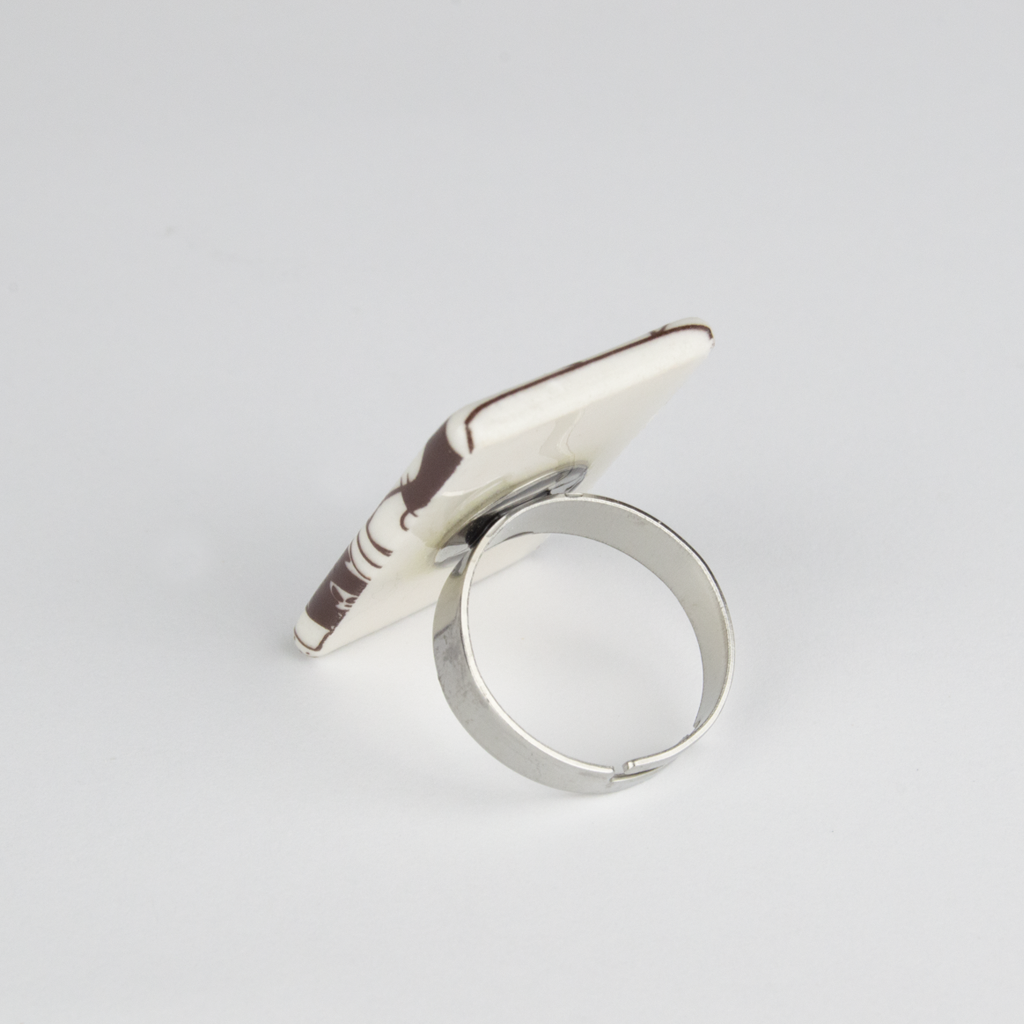 Anillo Guernica rectangular