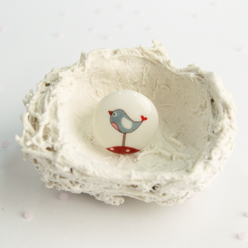 Anillo pajaritos acero