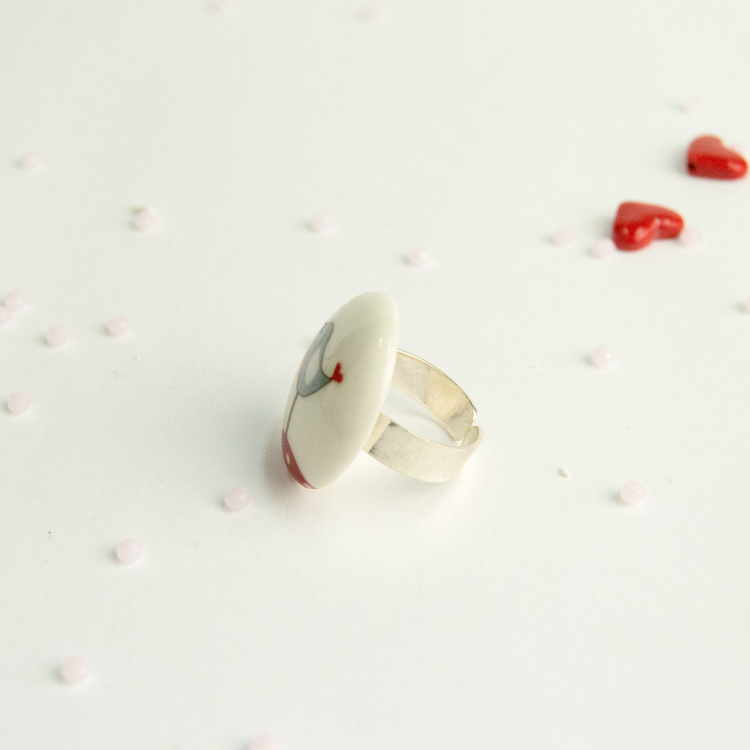 Anillo pajaritos acero