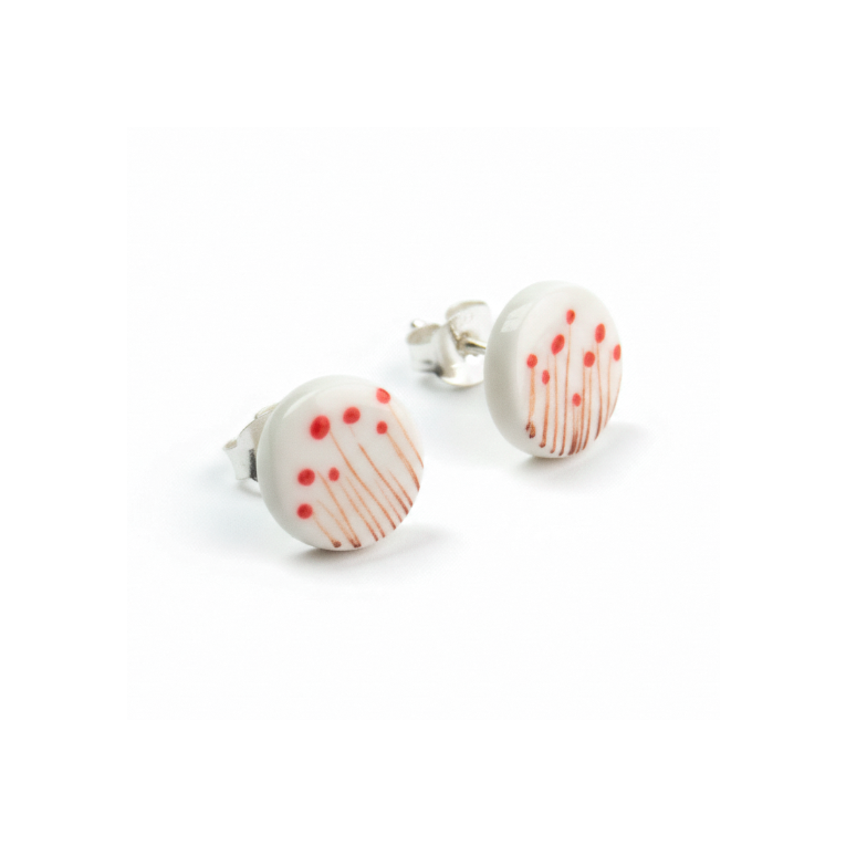 Pendientes amapola mini