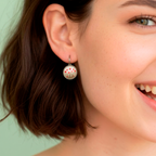 Pendientes Amapola acero