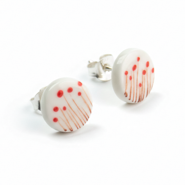Pendientes amapola mini