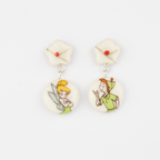 Pendientes flor cortos Campanilla