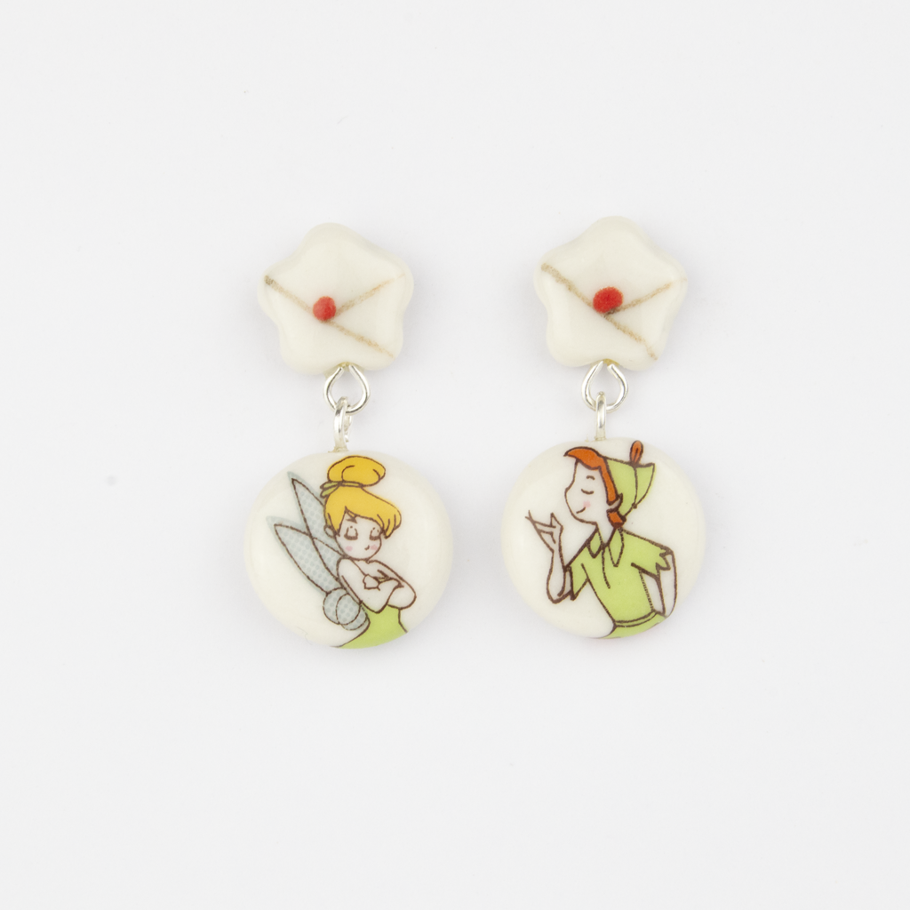Pendientes flor cortos Campanilla