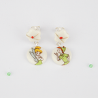 Pendientes flor cortos Campanilla