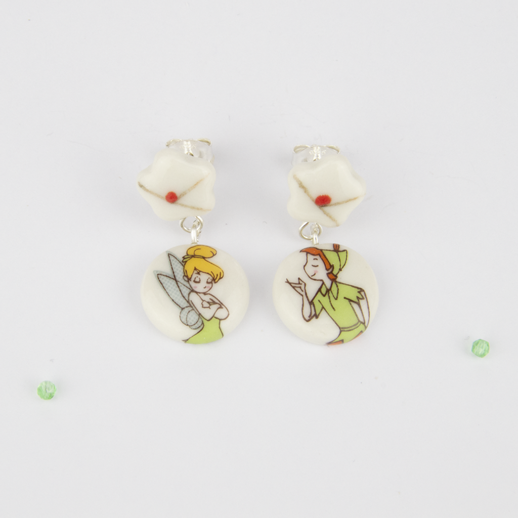 Pendientes flor cortos Campanilla