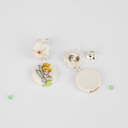 Pendientes flor cortos Campanilla