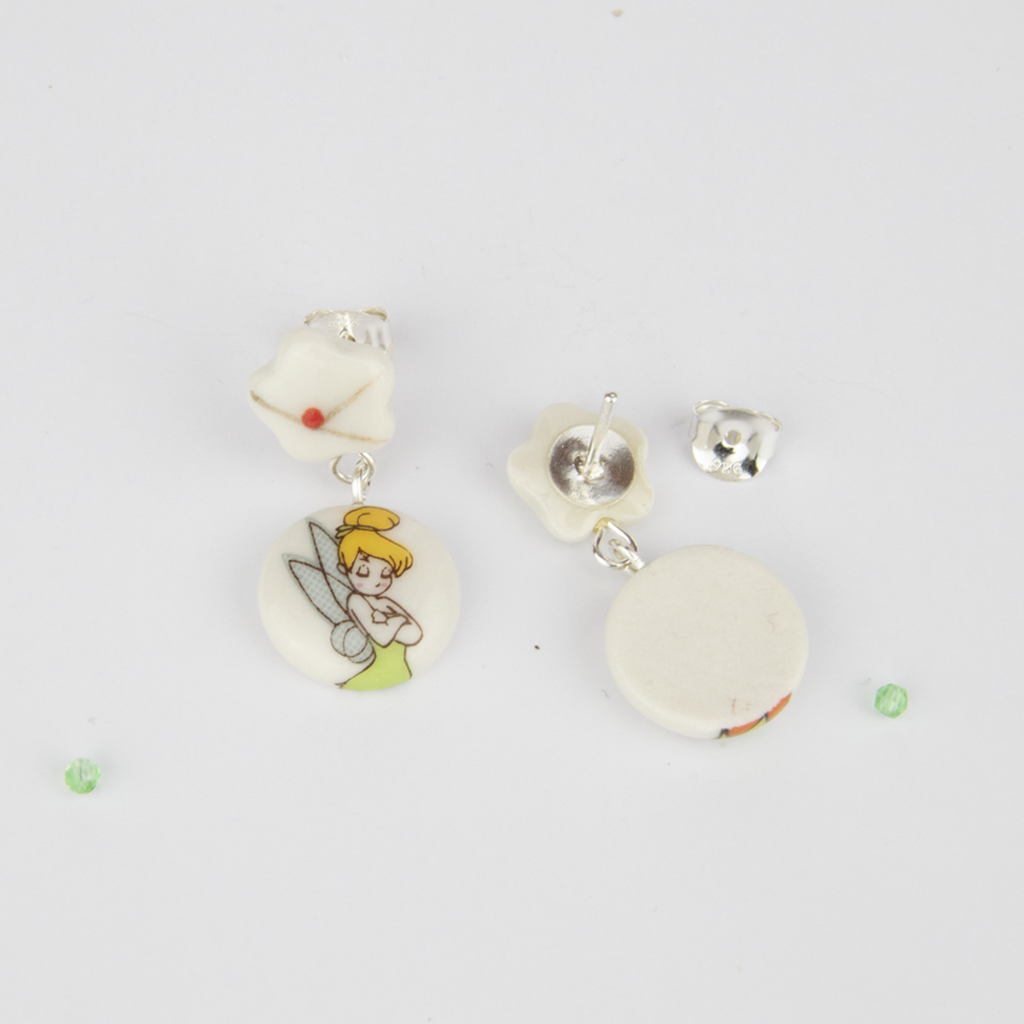 Pendientes flor cortos Campanilla