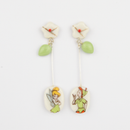 Pendientes flor largos Campanilla