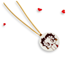 Colgante Betty Boop acero cadena