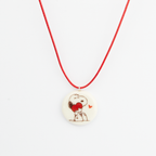 Colgante Sabueso mini en blanco