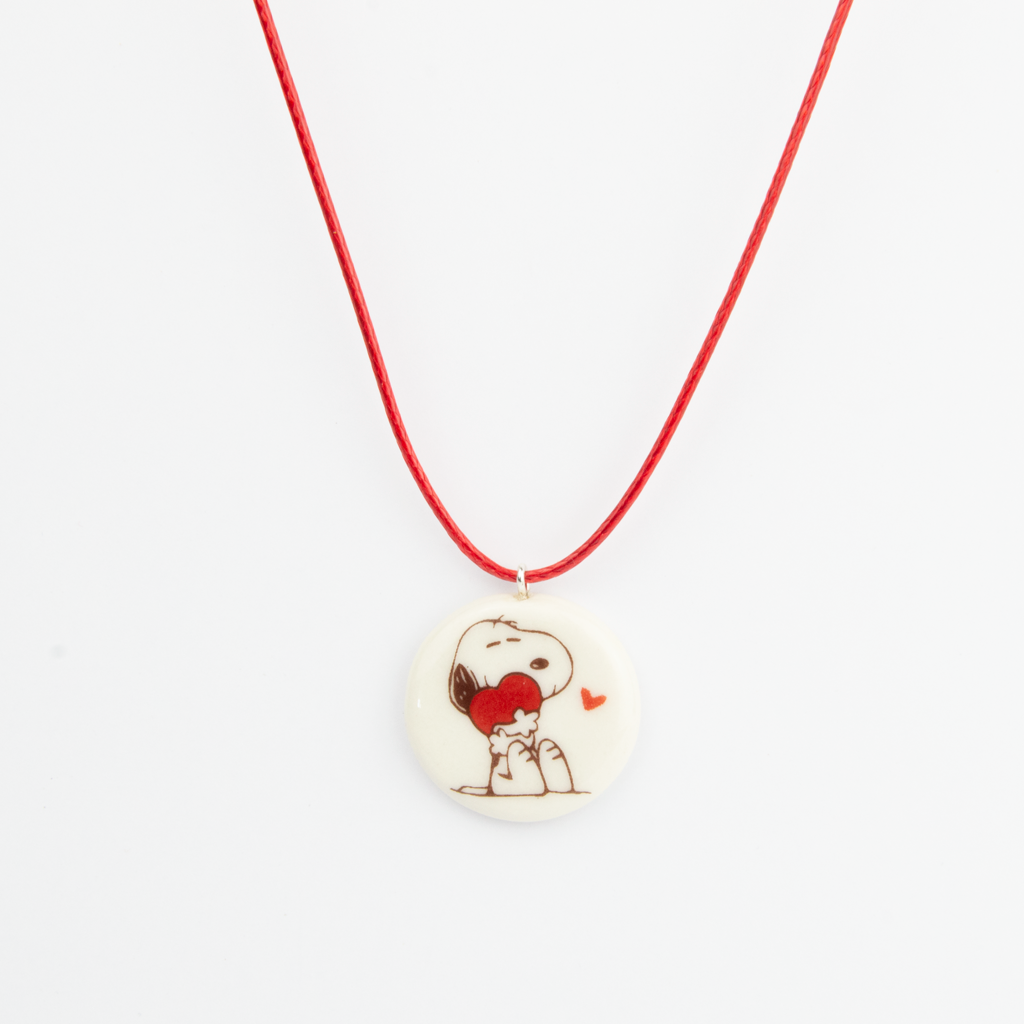 Colgante Sabueso mini en blanco