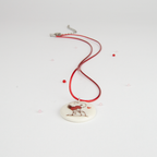 Colgante Sabueso mini en blanco