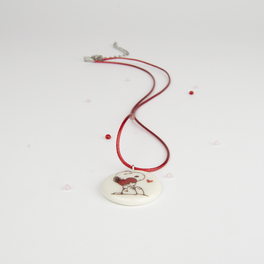 Colgante Sabueso mini en blanco