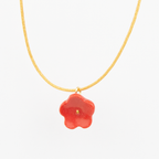 Colgante flor rojo mini