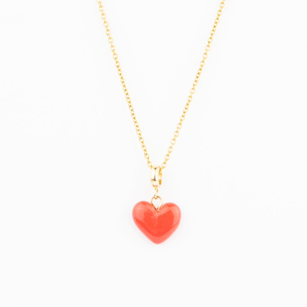 Conjunto corazón rojo