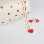 Conjunto corazón rojo