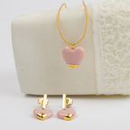Conjunto Corazon rosa
