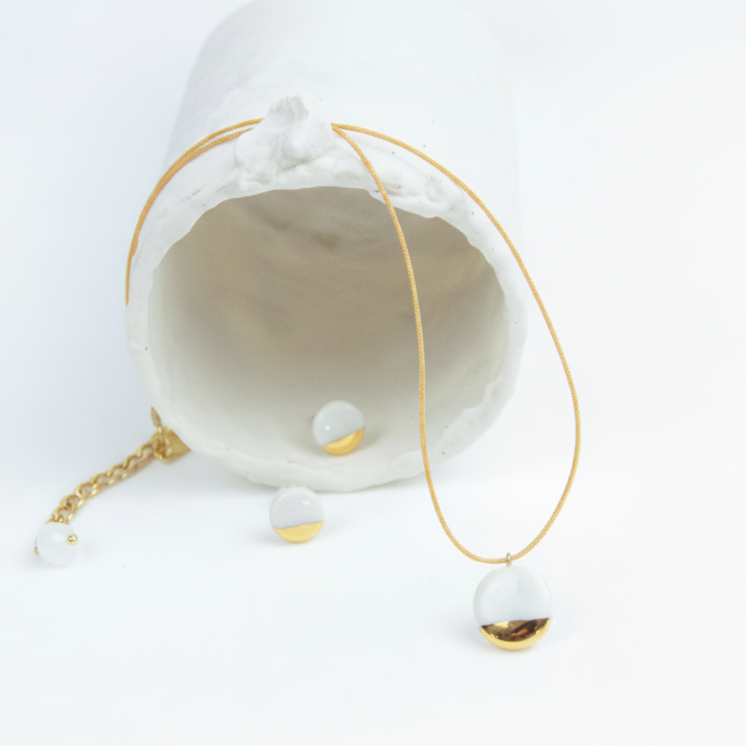 Conjunto oro redondo mini