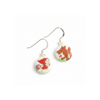 Pendientes gancho caperucita + lobo