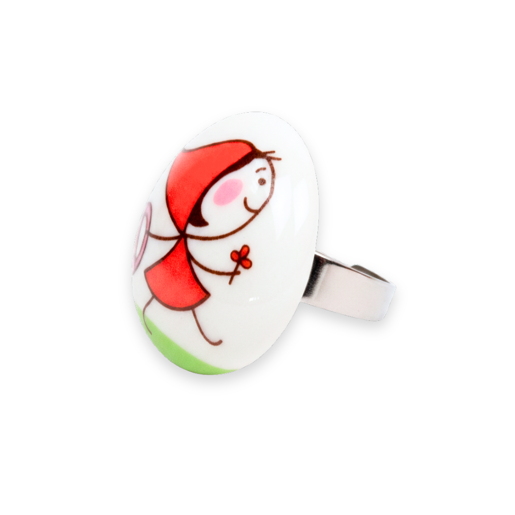 Anillo Caperucita feliz