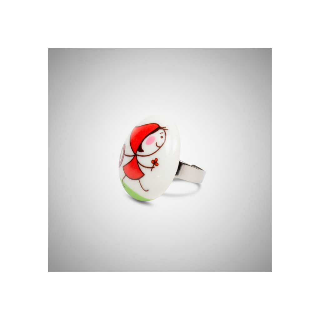 Anillo Caperucita feliz