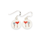 Pendientes gancho Love tree