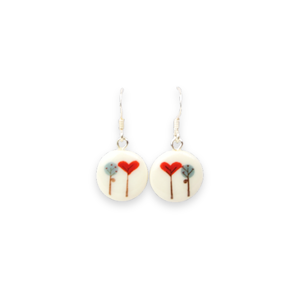 Pendientes gancho Love tree