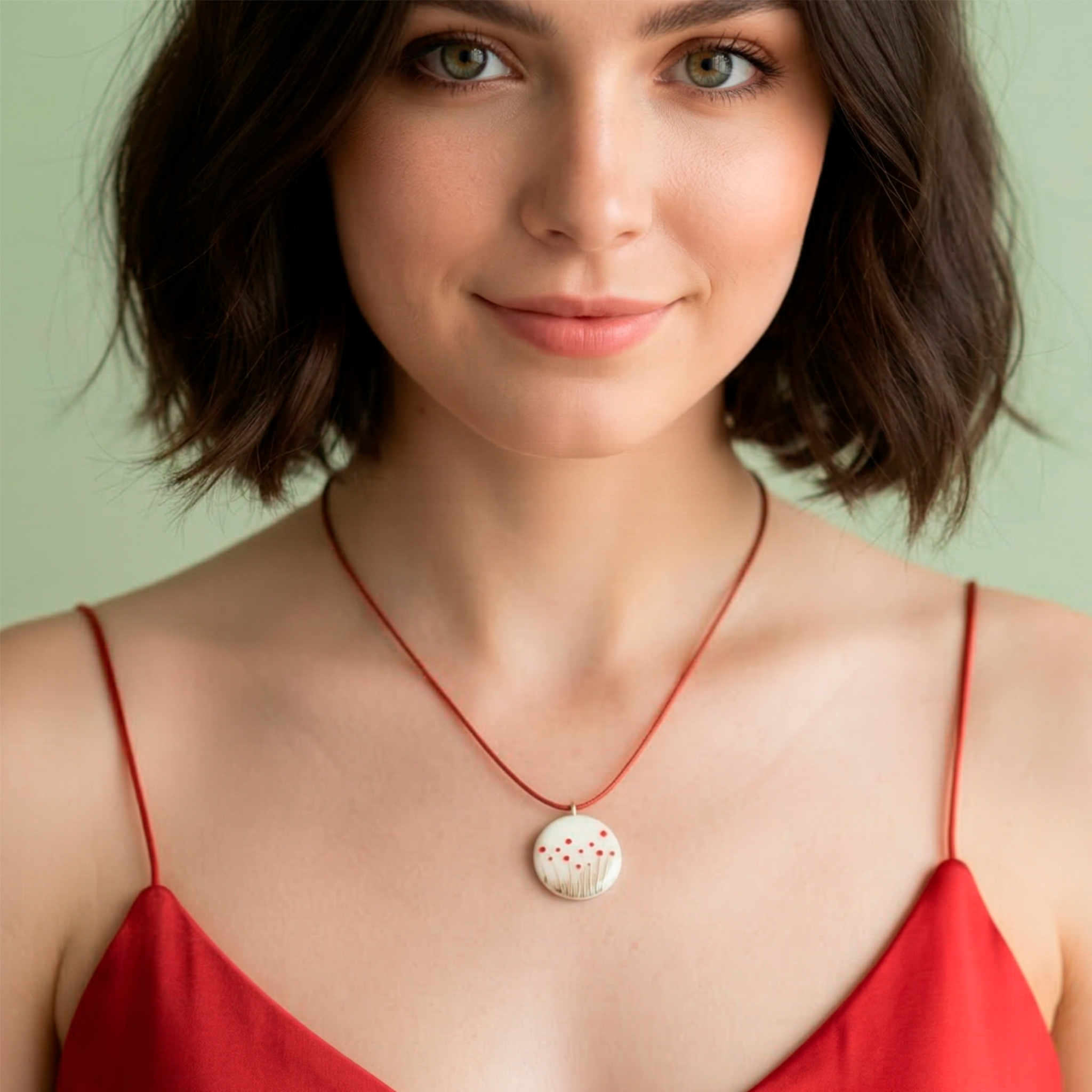 Colgante amapola mini