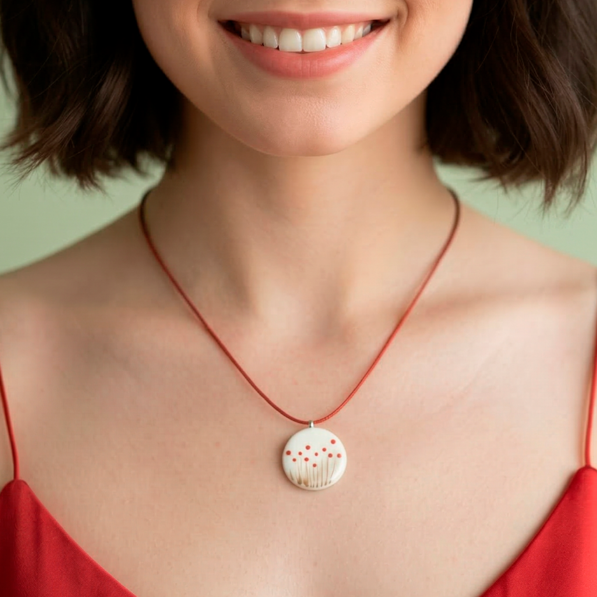 Colgante amapola mini