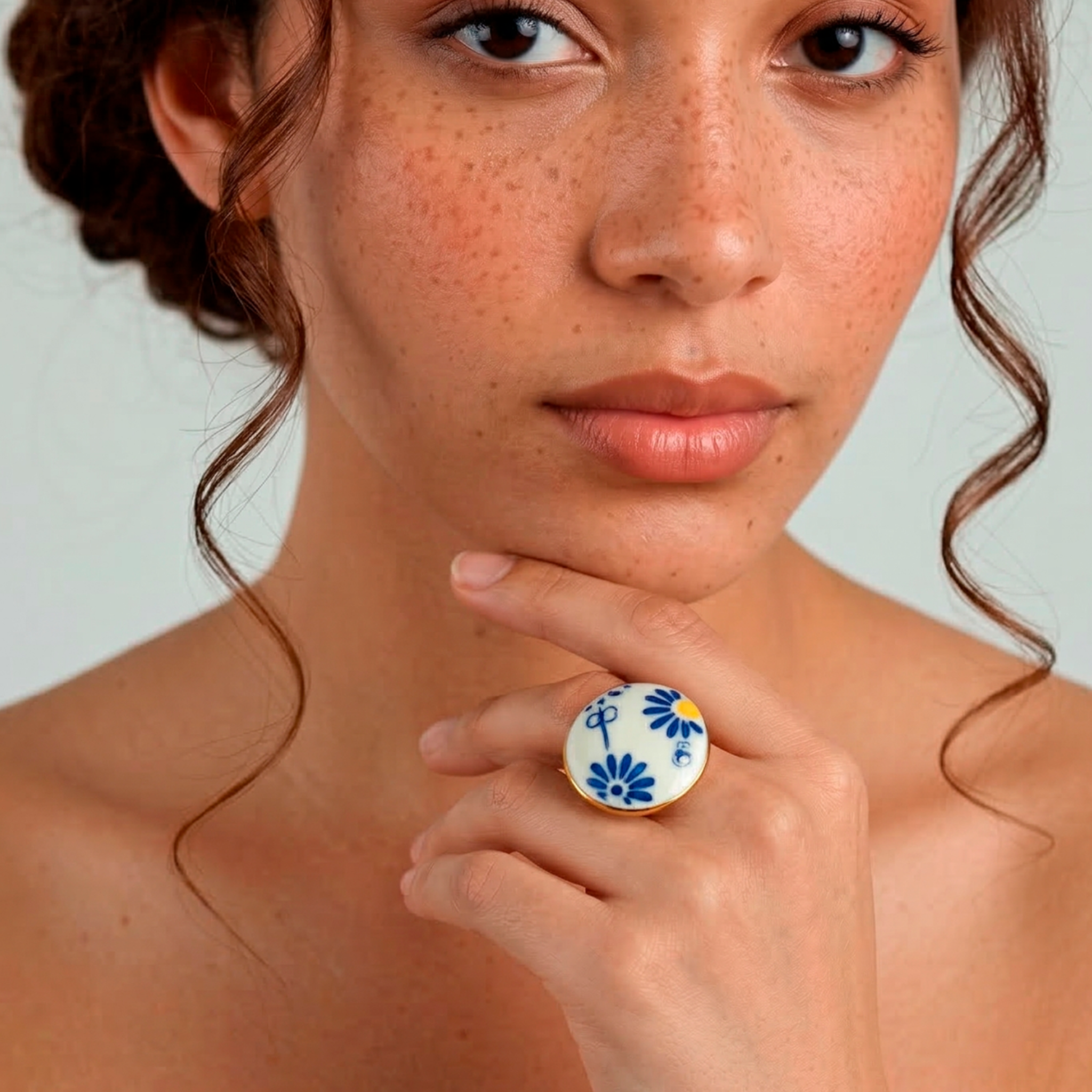 Anillo cobalto cóncavo gr.