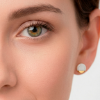 Pendientes oro mini redondo