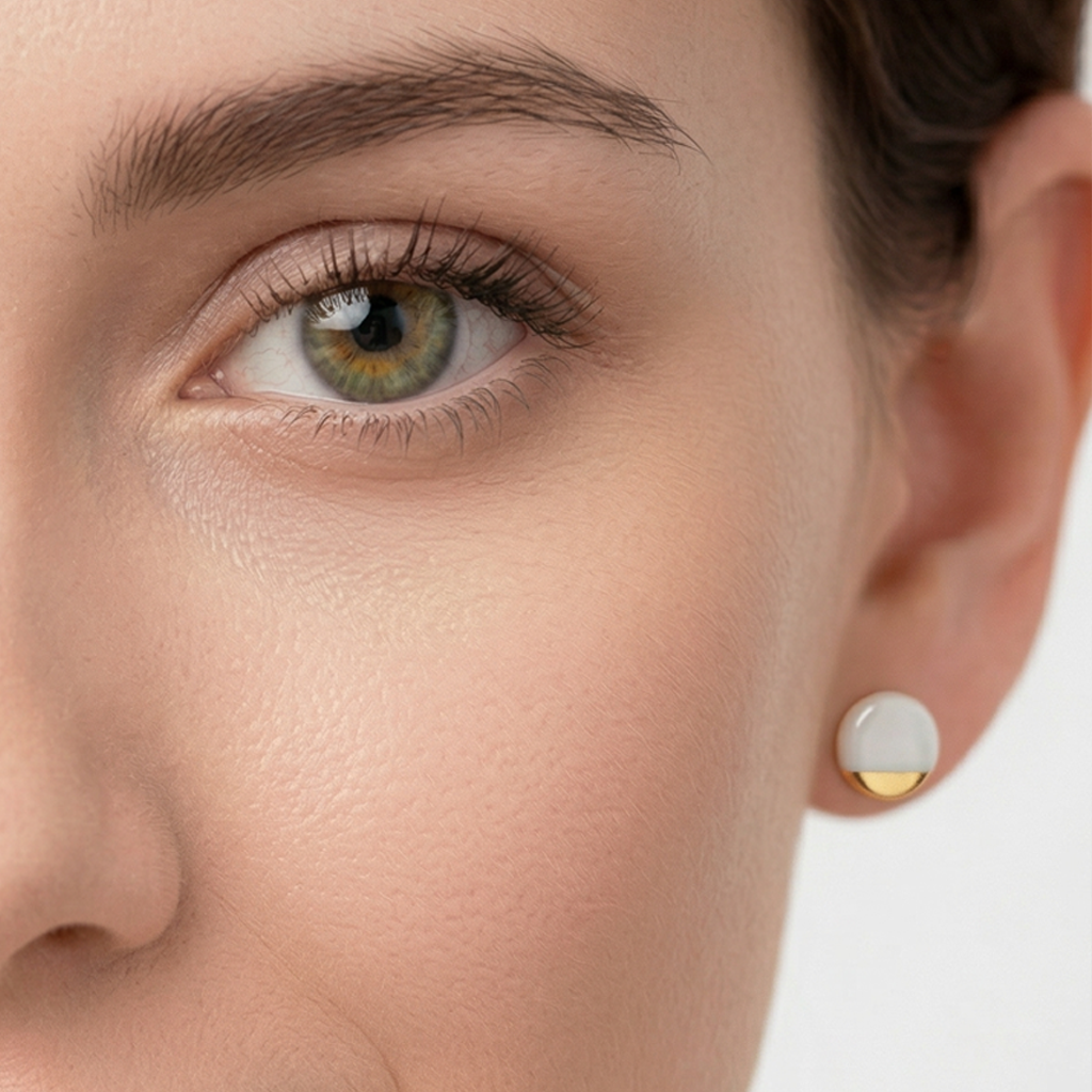 Pendientes oro mini redondo