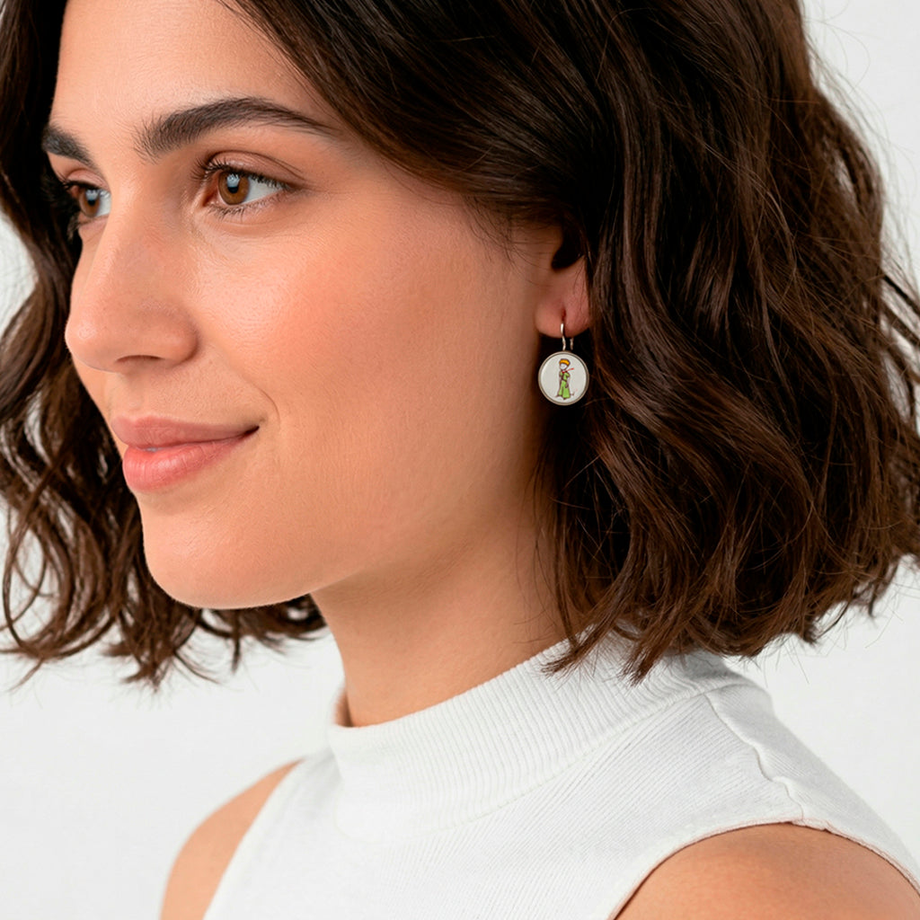 Pendientes Principito acero