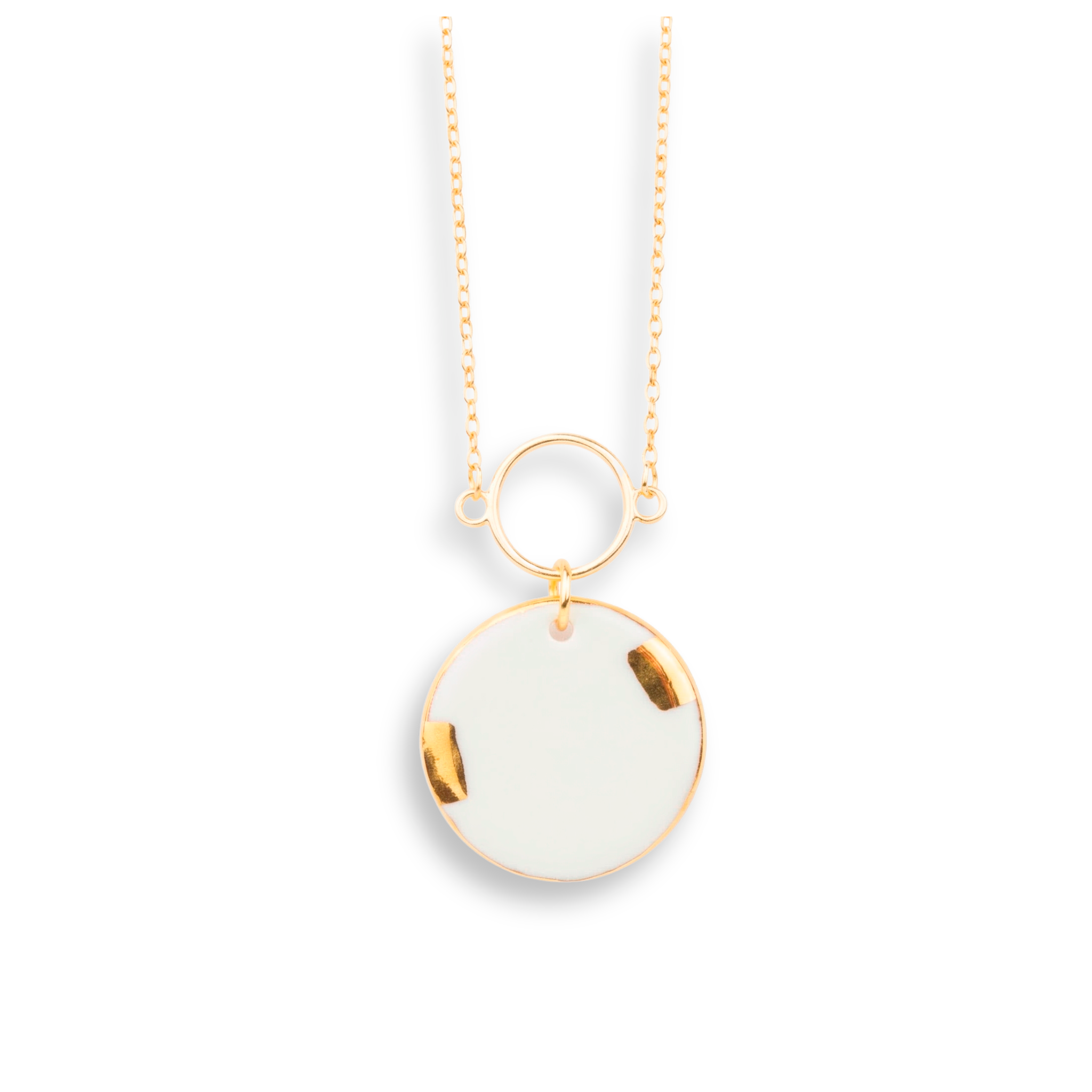 Colgante oro redondo con aro