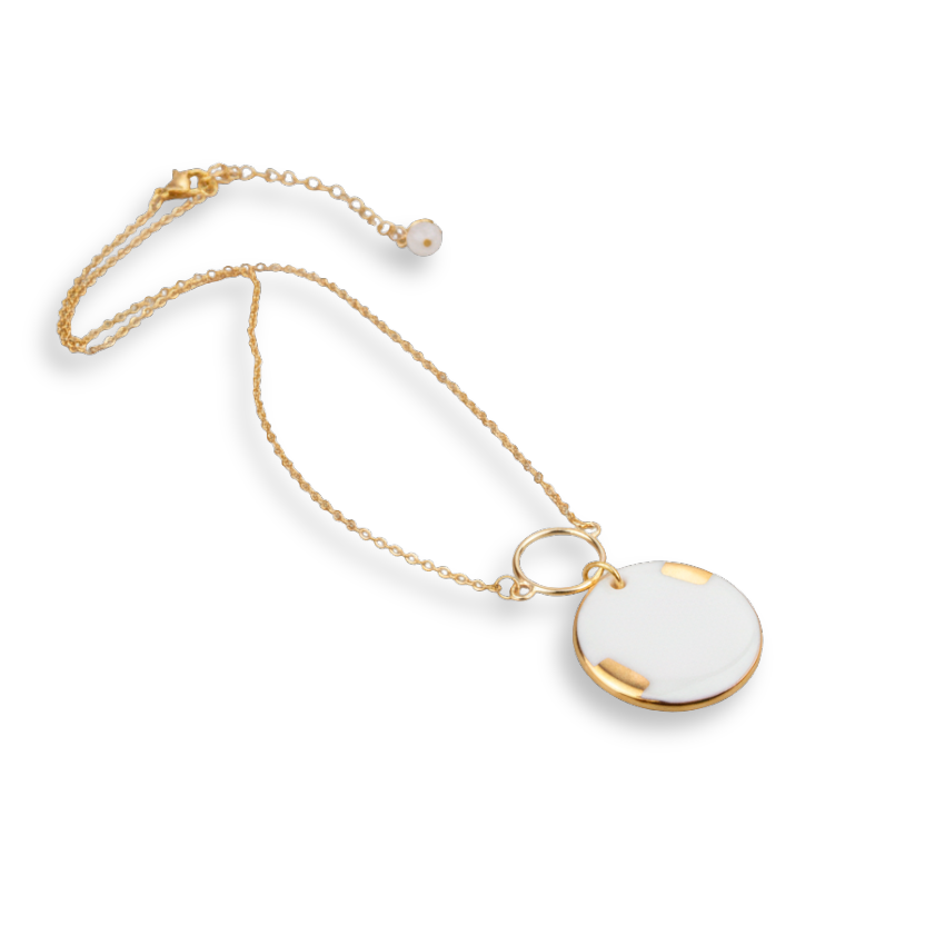 Colgante oro redondo con aro