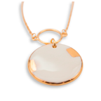 Colgante oro redondo con aro