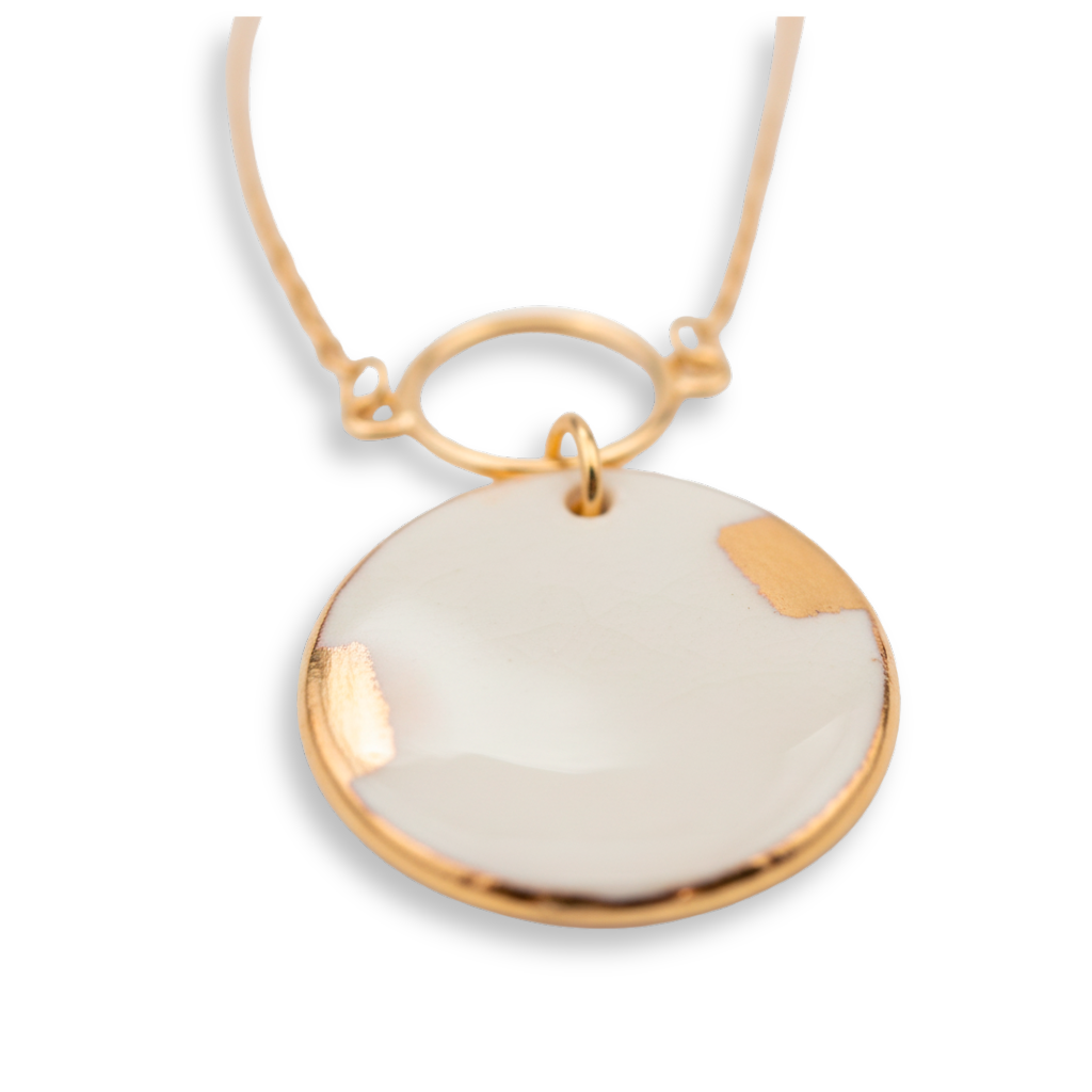 Colgante oro redondo con aro