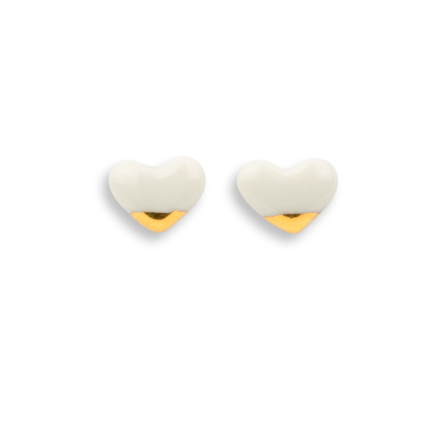 Pendientes oro mini corazón