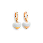 Pendientes art decó corazón