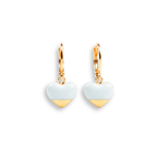 Pendientes art decó corazón