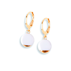 Pendientes art deco redondo