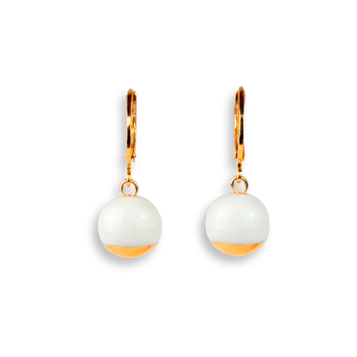 Pendientes art deco redondo
