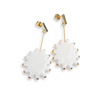 Pendientes estrella oro largos