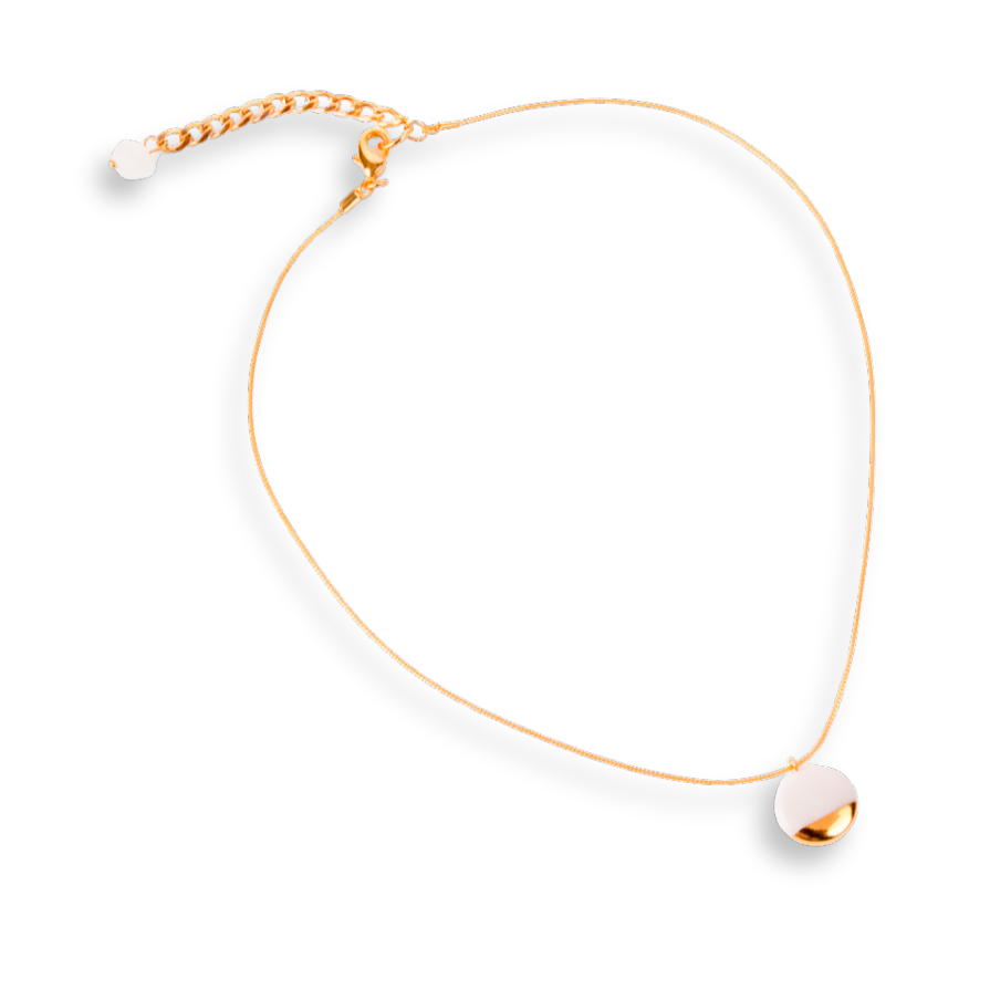 Colgante oro mini redondo