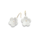 Pendientes flor punto oro gancho md.